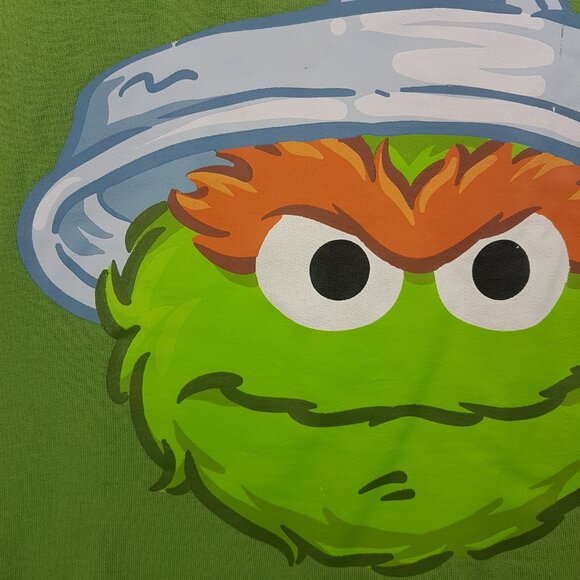 Vintage 2012 Sesame Street Hoodie Extra Large US XL Oscar the Grouch Licensed - Picture 10 of 16